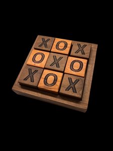 เกมไม้โนทส์แอนด์ครอสส์รักษ์โลก ทำมือ ของเล่นเสริมพัฒนาการ OX สำหรับความบันเทิงในครอบครัว ขายส่ง B2B - Product Image 1
