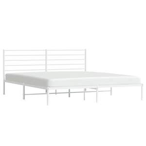 Base de Cama Doble de Acero Blanco, Rectangular, Metálica - Product Image 4