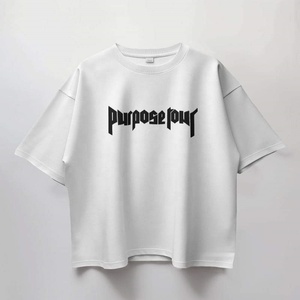เสื้อยืดผู้ชายผ้าฝ้าย210gsm-280gsm ออกแบบได้ตามต้องการเสื้อยืดรุ่นใหญ่พิเศษสีพื้นแบบลำลอง - Product Image 2
