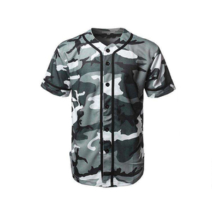Uniforme de Béisbol de Camuflaje para Hombre, Conjunto de Camiseta de Manga Corta y Pantalones Grises, Poliéster que Absorbe la Humedad, Ropa de Equipo Yourteam - Product Image 6