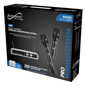 ไมโครโฟนไร้สายและอุปกรณ์เสริม UHF ไร้สายความถี่ที่เลือกได้แบบมืออาชีพ - Product Image 3