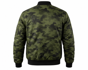 Chaqueta Bomber Casual de Invierno para Hombre, Personalizada al por Mayor, Chaqueta de Piloto Premium de Poliéster con Puños Acanalados y Logotipo Personalizado en la Parte Delantera - Product Image 3