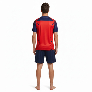 Ensemble d'uniformes de football respirants de haute qualité, grande taille, avec logo personnalisé, tenue d'entraînement d'été à manches courtes - Product Image 6
