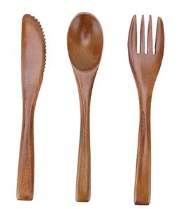 Fourchettes à salade pour dîner de mariage polonaises faites à la main, logo personnalisé, 100% bois d'acacia naturel de qualité supérieure, ensemble de fourchettes, nouveau style - Product Image 5