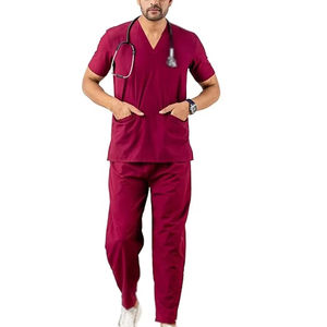 Ensembles de blouses médicales personnalisées pour hommes - 100% coton, séchage rapide, respirant, uniformes d'infirmiers de haute qualité - Product Image 1