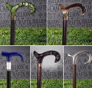 Wholesale Resin Handle Wooden <b>Walking</b> <b>Stick</b> Custom Artistic <b>Walking</b> Cane Polished Handmade Designer Cane - Product Image 6