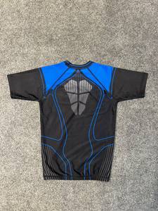Rashguard de BJJ MMA para Hombre, Manga Corta, Compresión UPF50+, Impermeable, Ecológico, 220g, Spandex, Antidesgarro, No-Gi, Grappling, Adultos - Product Image 2
