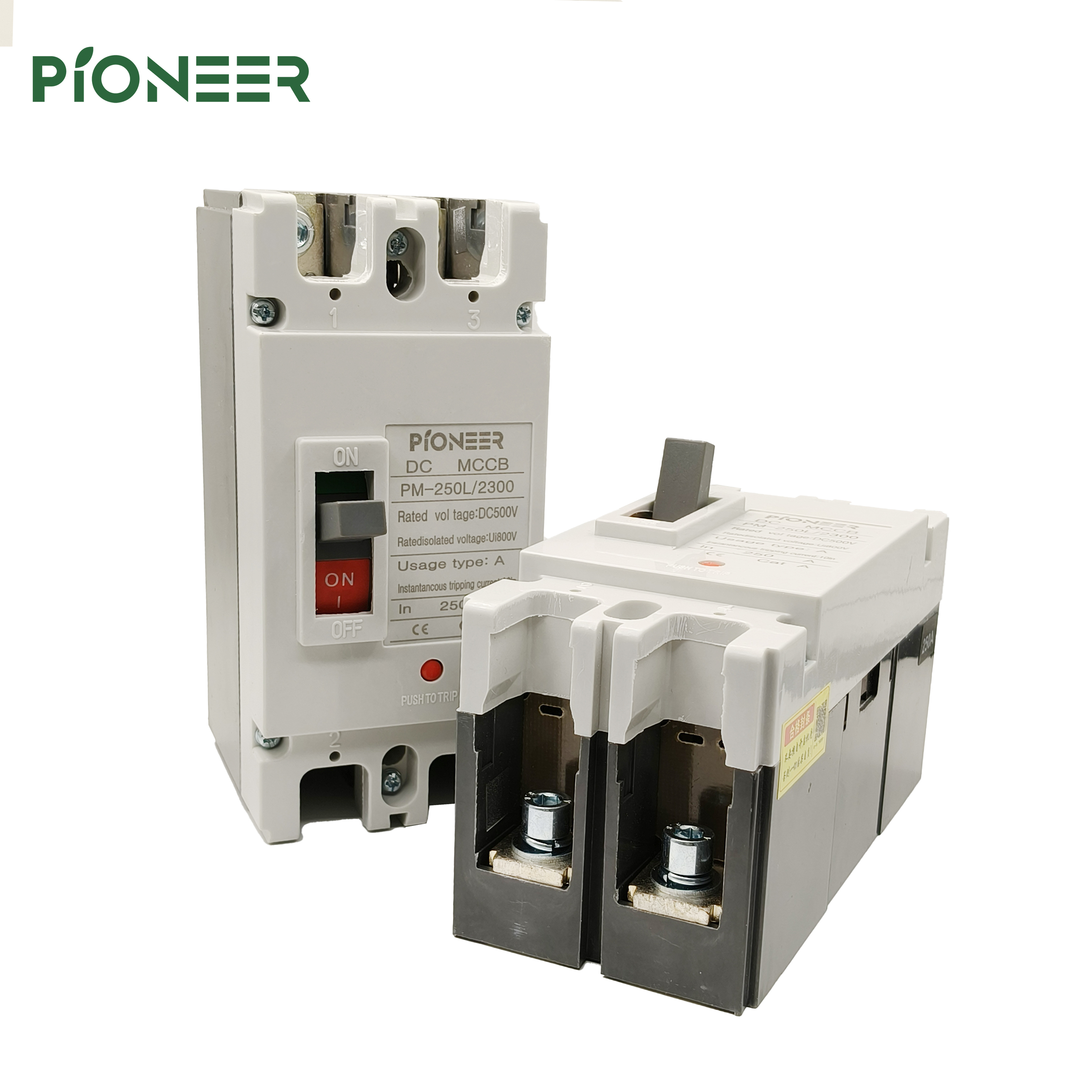 Direct Factory Solar Power Industrial DC Circuit Breaker 2P 200A 250A DC MCCB CE Certified 20kA Breaking Capacity 500V · image 2