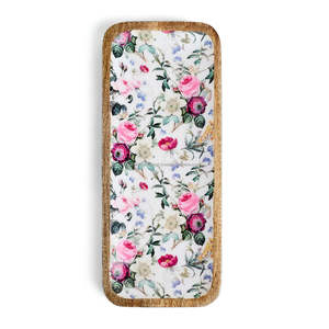 Bandeja DE SERVICIO DE MADERA hecha a mano Natural 100%, bandejas de té y aperitivos únicas para uso en hoteles y restaurantes de Falak Woeld Export - Product Image 1