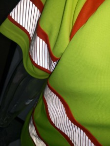 Camiseta de Seguridad de Alta Visibilidad, Ecológica, Transpirable, de Manga Corta, Talla Grande, para Hombre, de Malla, Naranja Marino, Clase 2, Ropa de Trabajo, 180g - Product Image 3