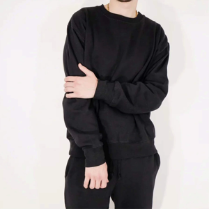 Ensemble sweat-shirt et pantalon de jogging en polaire uni pour homme et femme, ensemble sport deux pièces - Product Image 5