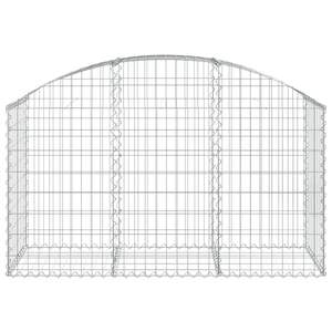 Arched Gabion Basket 59.1"x19.7"x31.5"/39.4\" Galvanized Iron <b>Sound</b> <b>Barrier</b> - Product Image 3