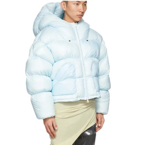 Women's High Quality Winter <b>Stand</b> Collar Puffer Jacket Breathable Nylon Heated Cotton Coat Lining Custom Logo Print Solid Silk - Product Image 5