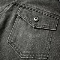 Penjualan Panas Hoodie Denim Pria Warna Hitam Langit Lengan Panjang Ramah Lingkungan Hoodie Sweatshirt Pria Dengan Saku Depan