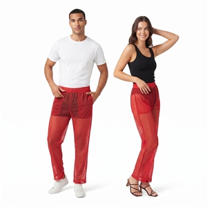 Pantalon en maille transparente de haute qualité, léger, avec taille élastique, vente en gros - Product Image 2