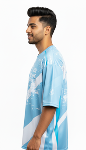 Camiseta Moderna para Hombre, Corte Regular, Sublimada, Poliéster/Algodón, Secado Rápido, Estilo Casual Urbano - Product Image 3