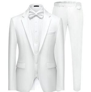 Traje Formal de Negocios para Hombre, Personalizado OEM ODM, de Alta Calidad, Transpirable, Mezcla de Poliéster, Traje de Oficina de un Solo Pecho, Pantalón, Chaqueta y Blazer - Product Image 1