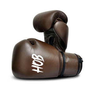 Gants d'entraînement en cuir personnalisés OEM pour MMA et boxe avec fermeture auto-agrippante pour Muay Thai, BJJ, grappling, gants de boxe en cuir PU - Product Image 2