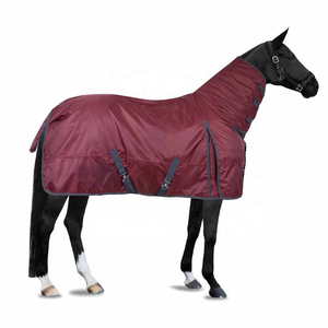 Couvertures lourdes respirantes en toile/polaire pour chevaux – Tapis de protection hivernal pour concours hippique - Product Image 2
