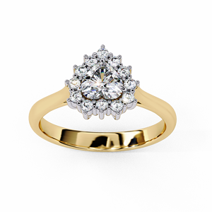 Anillo de Compromiso Clásico con Diamante Cultivado en Laboratorio de 0.5 Quilates, Corte Corazón, Oro de 10k, 14k, 18k, Certificado IGI, Diamante VS DEF para Aniversario o Boda - Product Image 1