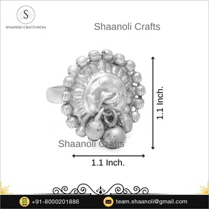 Réglable femmes argent oxydé bagues nouveauté mode laiton mariages fiançailles cadeaux fêtes anniversaires - Product Image 4