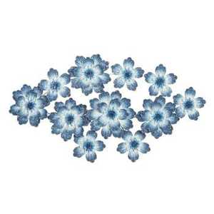 งานศิลปะตกแต่งผนังรูปดาวเหล็กสีน้ำเงิน Verdigris สไตล์ Rustic พร้อมดีไซน์ดาวเหล็กหลายแฉกเคลือบทองแดงแบบดิสเทรส - Product Image 1