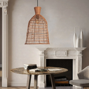 Meilleur fournisseur de lampes suspendues en bambou et rotin, luminaire tissé à la main pour la conception d'hôtels - Product Image 5
