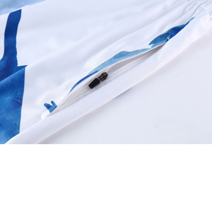 Shorts décontractés en polyester pour hommes grandes tailles, confortables, avec taille élastique et cordon de serrage, en toile unie, personnalisables, livraison rapide - Product Image 5