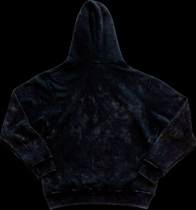 Vintage Mineral Washed Men's Pullover Hoodie Distressed Stone Design Winter ODM Manufacturers' Anti-Shrink Solid Puff Sweatshirt - Product Image 2