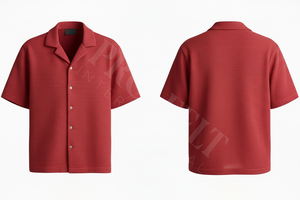 Chemise de bureau élégante de qualité supérieure à manches courtes avec fermeture boutonnée, légère, respirante, en mélange de coton, chemise décontractée d'été - Product Image 6