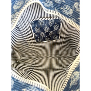 Sac fourre-tout bohème en coton matelassé avec motif tigre brodé, fermeture éclair supérieure, rayures noires, idéal pour la plage et le shopping, toutes saisons - Product Image 5