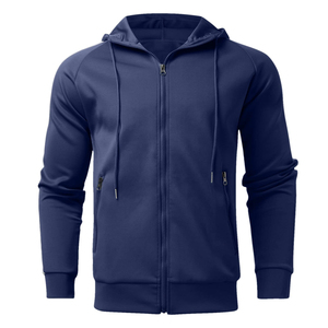 Chándal con Capucha Color Caqui para Hombre, Manga Larga, Color Sólido, Ropa Casual con Bolsillos Laterales, Cierre con Cordón, Corte Regular, Estilo Casual - Product Image 5