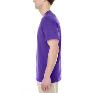Camisetas de Cuello Redondo para Hombre, Talla Grande, de Algodón y Fibra de Bambú, Color Morado, Deportivas, Casuales, Transpirables, para Verano, Personalizadas OEM - Product Image 3