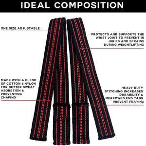CLOVIX SPORTS Fitness Wrist <b>Straps</b> Weight Training Gym <b>Straps</b> Anti Slip Durable Custom Logo - Product Image 4