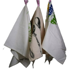 Serviette de cuisine promotionnelle 100% coton biologique réutilisable, séchage rapide, douce, élégante, qualité supérieure, écologique, imperméable - Product Image 4