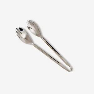 Buffet Ready Stainless Metal Serving Tongs Professional Food Service Tool - Product Image 6