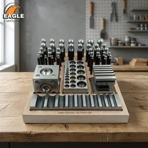 Kit professionnel de 40 moules de cintrage bombé géants en acier inoxydable Eagle, kit de nettoyage de bijoux, poinçons de cintrage, outils de bijouterie DIY pour - Product Image 3