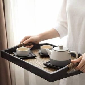 Natural Wooden Jewelry <b>Tray</b> Handcrafted Wood <b>Breakfast</b> <b>Tray</b> Rustic Dining Table Organizer Kitchen Bathroom Dishwasher Safe Home - Product Image 3