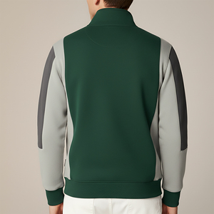 Sudadera con capucha de invierno OEM de forro polar con hombros caídos para hombre, con cremallera, logotipo bordado personalizado, estilo urbano, 100% transpirable y personalizable. - Product Image 6