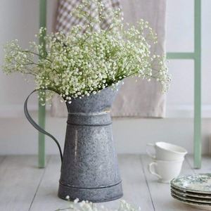 Jardinière galvanisée élégante pour la décoration intérieure et extérieure, le jardin, le balcon et la pépinière, articles à offrir en cadeau, provenant d'Inde - Product Image 1