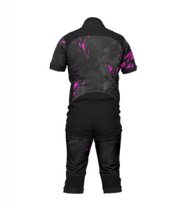 Combinaison de saut en parachute EKIN IMPEX pour homme, noire, intégrale, avec bandes réfléchissantes et fermeture éclair sur le devant, personnalisable. - Product Image 3