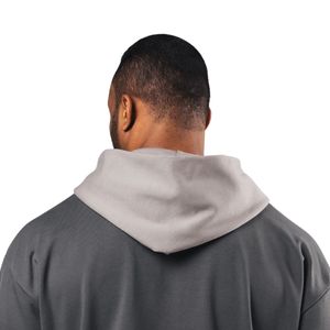 Sweat-shirt à capuche gris anthracite pour homme, en molleton épais, à manches longues, décontracté, pour la gym, l'entraînement, le sport et le streetwear - Product Image 5
