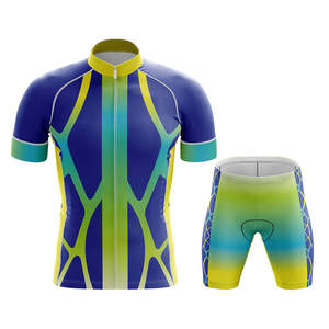 Ensemble Maillot et Cuissard de Cyclisme Personnalisé Respirant Séchage Rapide Léger Manches Courtes Unisexe Nom d'Équipe OEM - Product Image 3