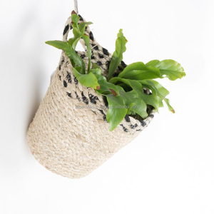 ตะกร้าปอกระเจาแบบแขวนทำมือเป็นมิตรกับสิ่งแวดล้อมผลิตจากผู้ผลิตอินเดีย - Product Image 2