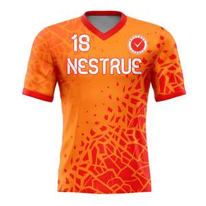 Camiseta de fútbol personalizada con sublimación, uniforme de fútbol, equipación de equipo, ligera, transpirable, de secado rápido, ropa deportiva al por mayor. - Product Image 5