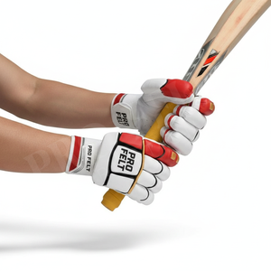 Top Quality Sportswear Training Club Cricket Batting <b>Gloves</b> Red & White Professional Player <b>Gloves</b> Durable Grip Comfort Fit - Product Image 4