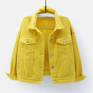 OEM <b>Denim</b> <b>Jackets</b> Casual Jean Outwear Fall <b>Jacket</b> <b>Denim</b> Button up Coat Oversized <b>Denim</b> <b>Jacket</b> for unisex - Product Image 5