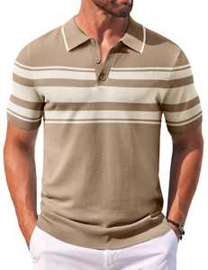 Suéter Polo de Punto Personalizado al por Mayor con Logotipo para Hombre, Camiseta Polo de Punto Calado con Manga Corta para Verano - Product Image 6