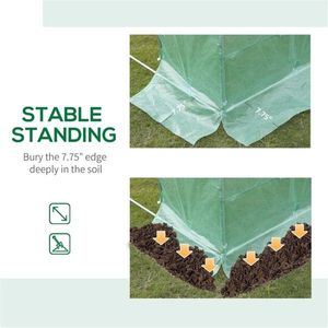 Mini Serra Moderna in Polietilene con Telaio in Acciaio/Plastica, Facile Montaggio, per Uso Domestico/Giardino - Product Image 5