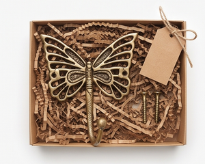 Handcrafted Butterfly Metal Wall <b>Hooks</b> Stylish Design Perfect For Home Decoration And Storage Organization Modern Wall Accent - Product Image 6